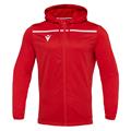 Aether Hoody Full Zip Top RED/WHT 3XS Overtrekksjakke med hette - Unisex
